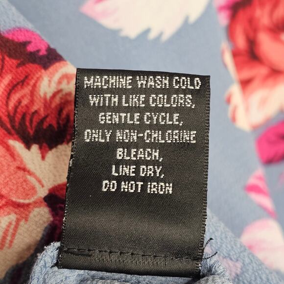 Jill Stuart Tiered Sleeve Ruffled Dress Size Small Flirty Career Blue Date Night - Picture 7 of 8